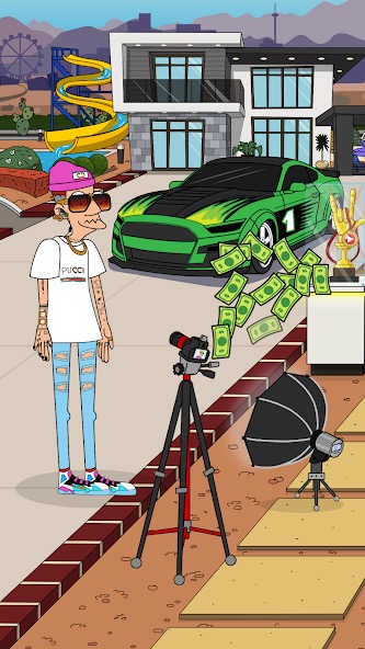 Lamar - Idle Vlogger screenshot 1