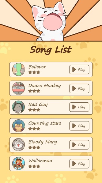 Duet Cats: Cute Popcat Music screenshot 2