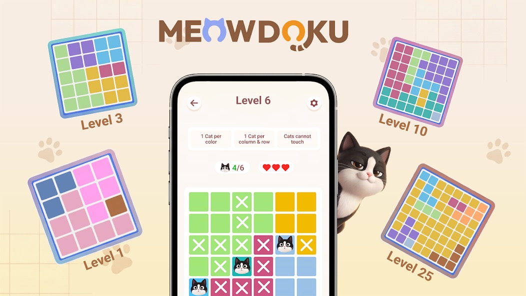 Meowdoku: Brain Puzzle Games screenshot 8
