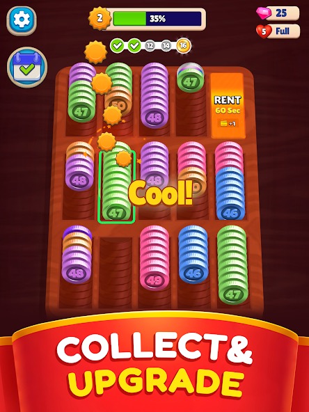 Pocket Sort: Coin Merge Puzzle screenshot 8