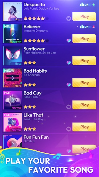 Rhythm Tiles : Piano Game screenshot 1