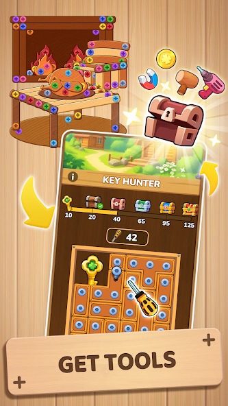 Woodle Screw Jam: Nuts & Bolts screenshot 6